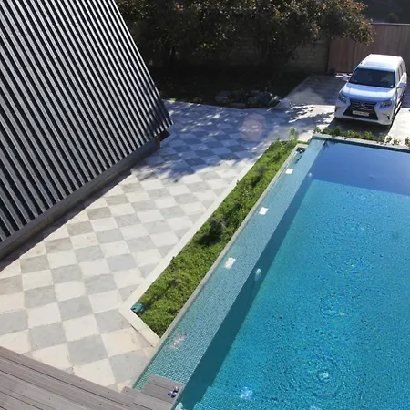 Trigon Villa Family , Hot Pool ,Sauna,Jacuzzi Gabala Eksteriør billede