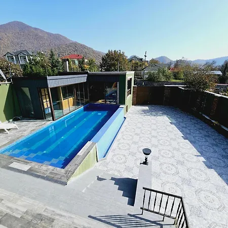 Trigon Villa Family , Hot Pool ,Sauna,Jacuzzi Gabala Eksteriør billede